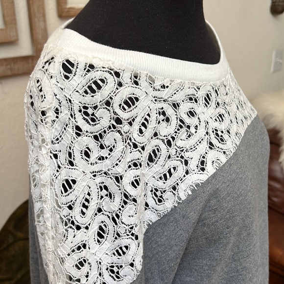Sweatshirt with Lace - Picture 3 of 5